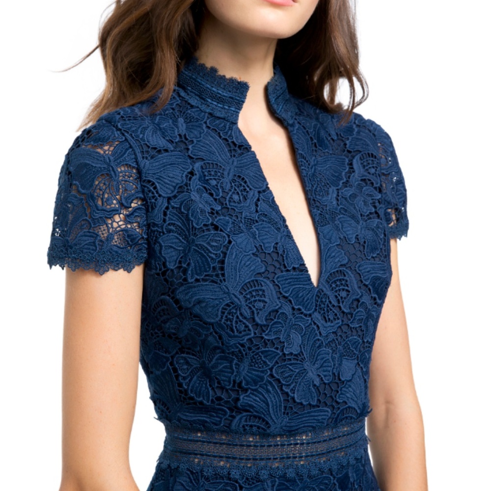 Alice + Olivia Diona Lace Mini Dress - Picture 3 of 3